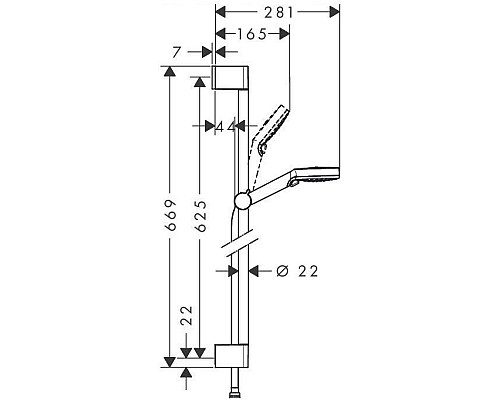 Душевой гарнитур Hansgrohe Crometta HG Vario 26532400