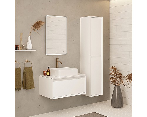 Тумба под раковину Dreja Insight 80 99.9200 подвесная Белый глянец