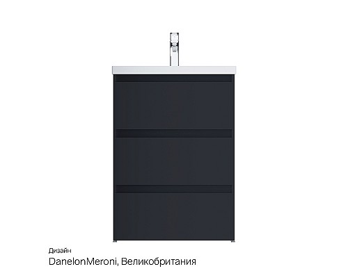 Тумба под раковину AM.PM Gem S 60 M91FSX0602GM Графит матовый