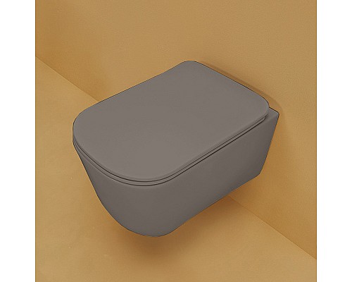 Унитаз Kerasan Tribeca 511489 подвесной Ferro matt без сиденья