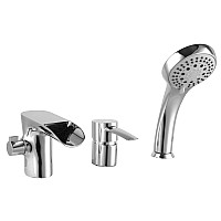 Смеситель Lemark Atlantiss LM3245C на борт ванны, встраиваемый