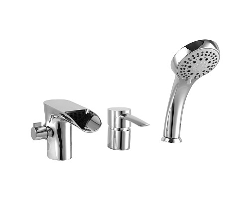 Смеситель Lemark Atlantiss LM3245C на борт ванны, встраиваемый