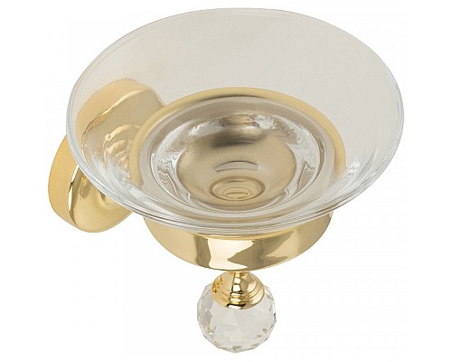 Мыльница Migliore Amerida 16593 Золото с кристаллом Swarovski