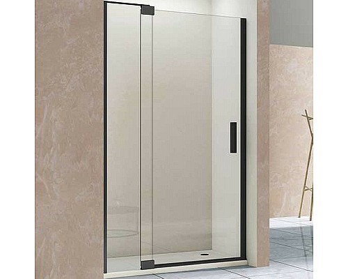 Душевая дверь Vincea Extra 90 VDP-1E8090CLB профиль Черный стекло прозрачное