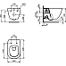 Комплект унитаза с инсталляцией Ideal Standard Tesi T386801 с сиденьем Микролифт