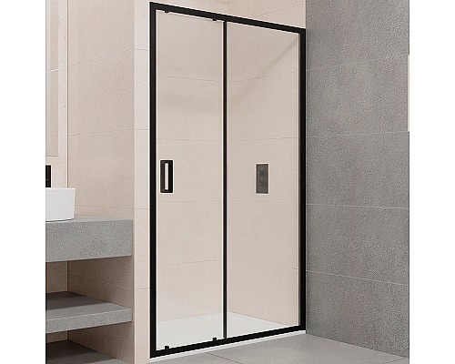 Душевая дверь RGW Passage PA-016B 120 350801612-14 профиль Черный стекло прозрачное