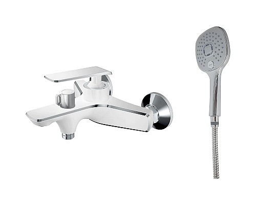 Смеситель для ванны Haiba HB60548-8 Белый Хром