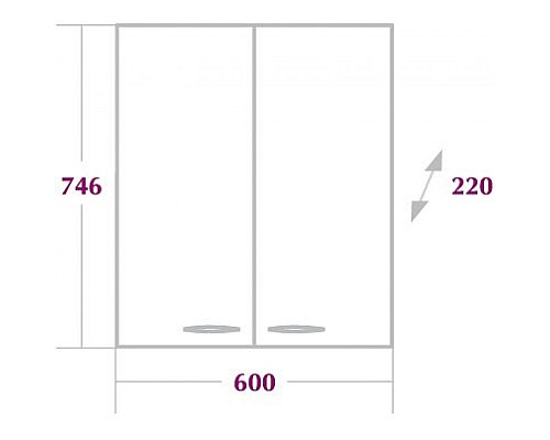 Шкаф Onika Кредо 60 Белый