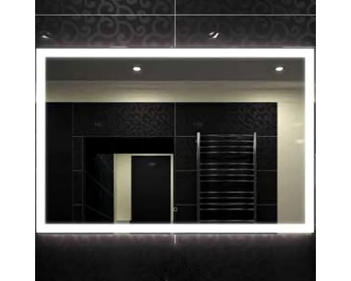 Зеркало Relisan Ivanka 1000х700 Гл000024359 с подсветкой с сенсорным выключателем, увеличением и часами