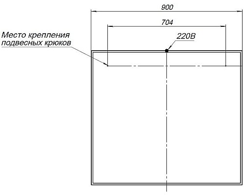 Зеркало Aquanet 00242264
