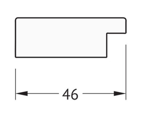 Зеркало Evoform Definite 48х38 BY 3006 в багетной раме - Волна алюминий 46 мм