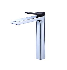 Высокий смеситель на раковину Bronze de Luxe Element EL21CB хром/черный