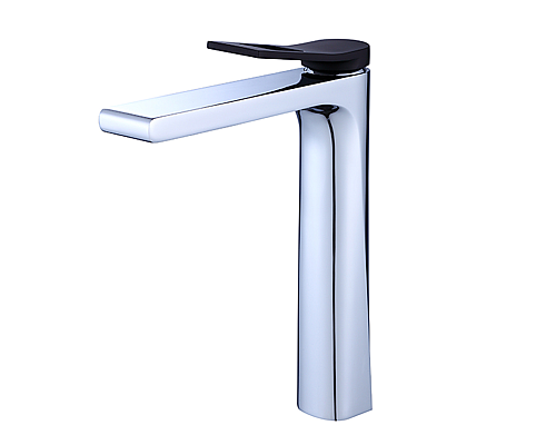 Высокий смеситель на раковину Bronze de Luxe Element EL21CB хром/черный