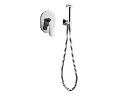 Смеситель встраиваемый с гигиеническим душем Grocenberg GB1002 Хром