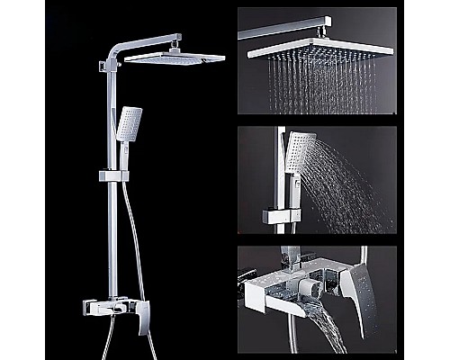 Душевая система Gappo G2407-30 Хром Белый Душевая система Gappo G2407-30 Хром Белый