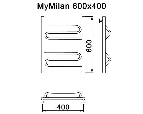 Полотенцесушитель MYFREA My Milan 60/40 Полотенцесушитель MYFREA My Milan 60/40