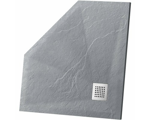 Душевой поддон из искусственного камня Vincea 100х100 VST-4SP1010G Серый