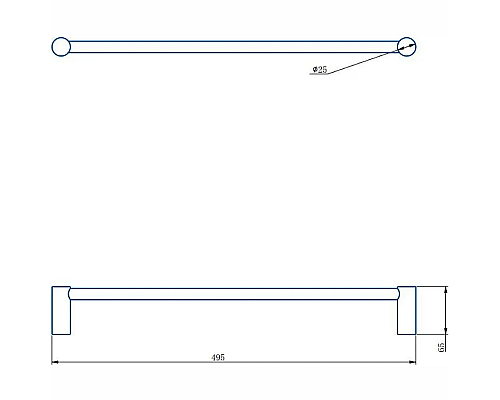 Полотенцедержатель Haiba HB8401-4 Бронза
