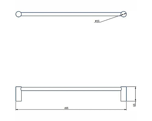 Полотенцедержатель Haiba HB8401-4 Бронза