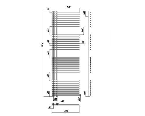 Полотенцесушитель Водяной Ravak Style 50x160 X04000083674