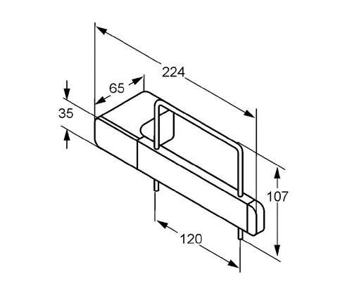 Держатель туалетной бумаги Kludi E2 4997105 Хром