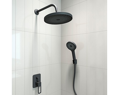 Встраиваемый смеситель с двумя выходами черный IDDIS Slide SLIBL00i67