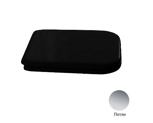 Крышка-сиденье Kerasan Waldorf 418804 черный, с микролифтом