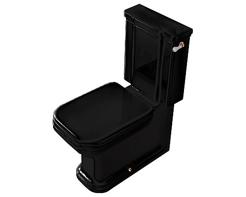 Крышка-сиденье Kerasan Waldorf 418804 черный, с микролифтом