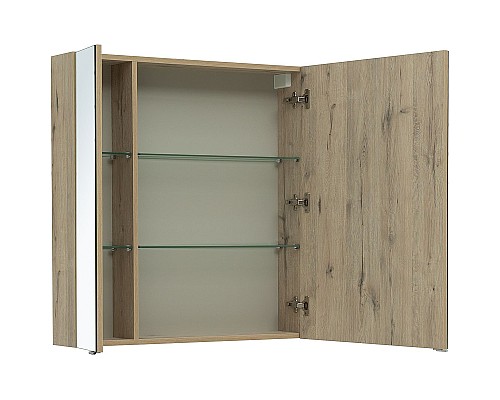 Зеркальный шкаф Aquanet Алвита New 80 277537 Дуб Веллингтон