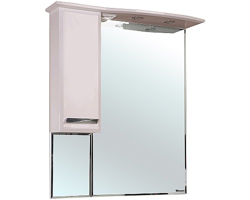 Зеркало со шкафом Bellezza Балтика 90 4618915002079 с подсветкой L Бежевое