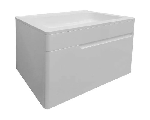 Тумба с раковиной Эстет Kare Luxe 70 ФР-00007080 подвесная Белая