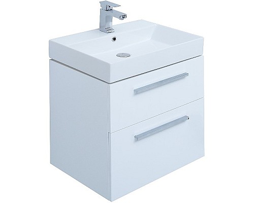 Тумба под раковину Aquanet Nova 60 242279 подвесная Белый глянец