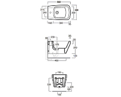Биде Simas Baden Baden BB19bi*1 подвесное Белое