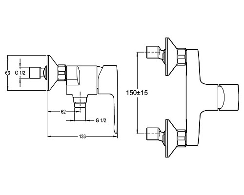 Смеситель для душа Jacob Delafon E160294CP