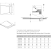 Душевая плита Radaway RadаDrain 109x89 с решеткой Rain