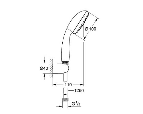 Душевой набор Grohe 27799001