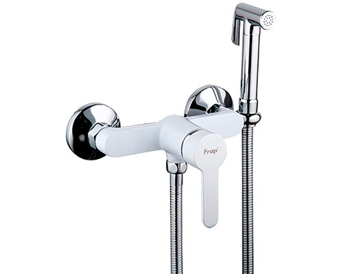 Гигиенический душ со смесителем Frap H41 F2041-8 Белый Хром