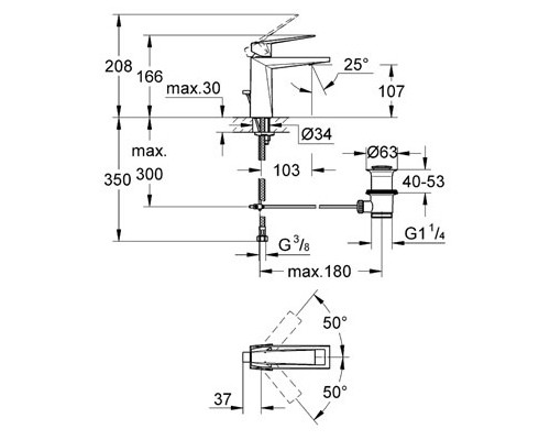 Смеситель Grohe для раковины