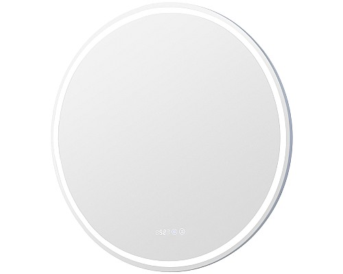 Зеркало Aquanet Оптима 80 304264 с подсветкой с сенсорным выключателем, часами и подогревом