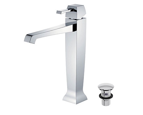 Смеситель для раковины с донным клапаном Caprigo Diamante 50-023-CRM хром