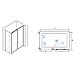 Душевой уголок RGW Classic CL-48-1 160x100 320948106-011 профиль Хром стекло прозрачное