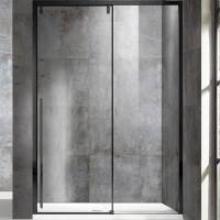 Душевая дверь Vincea Lugano 120 VDS-1L120CLB-1 профиль Черный стекло прозрачное