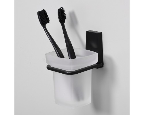 Стакан для зубных щеток WasserKRAFT Abens K-3228 Черный матовый