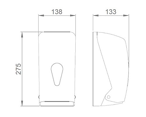 Диспенсер для бумажных полотенец Nofer 05118.W Белый