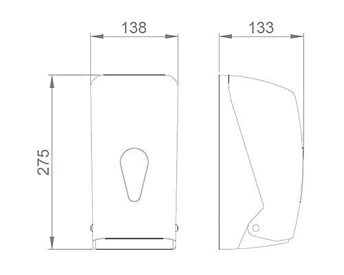 Диспенсер для бумажных полотенец Nofer 05118.W Белый