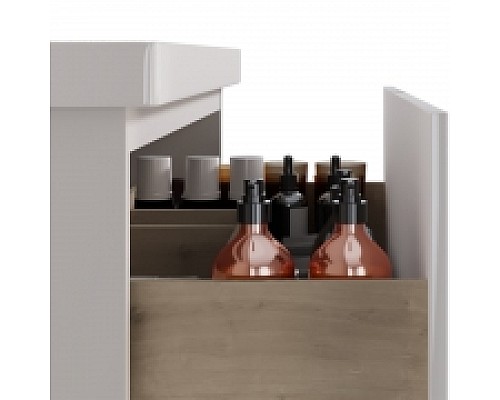 Тумба под раковину Dreja Perfecto 60 99.0806 подвесная Белый глянец