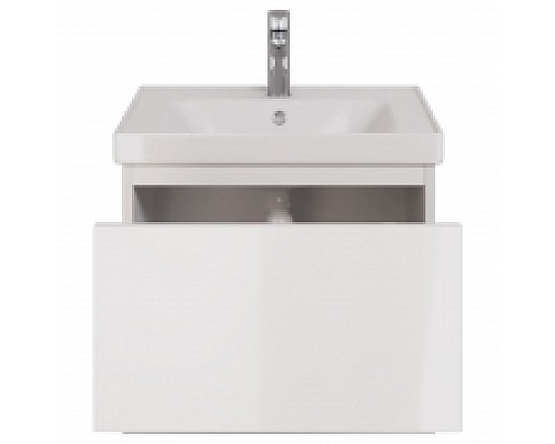 Тумба под раковину Dreja Perfecto 60 99.0806 подвесная Белый глянец
