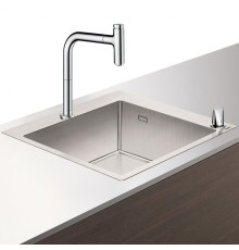 Кухонная мойка Hansgrohe C71-F450-06 со смесителем Хром
