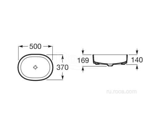 Раковина Roca Inspira Round 37x50 327520000