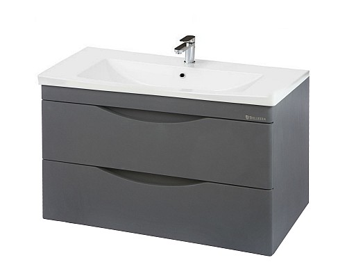 Тумба под раковину Bellezza Санриса 100 4630117180362 подвесная Серебро